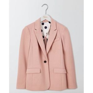 NWOT Boden Emilia Pink Ponte Jacquard Blazer - 12